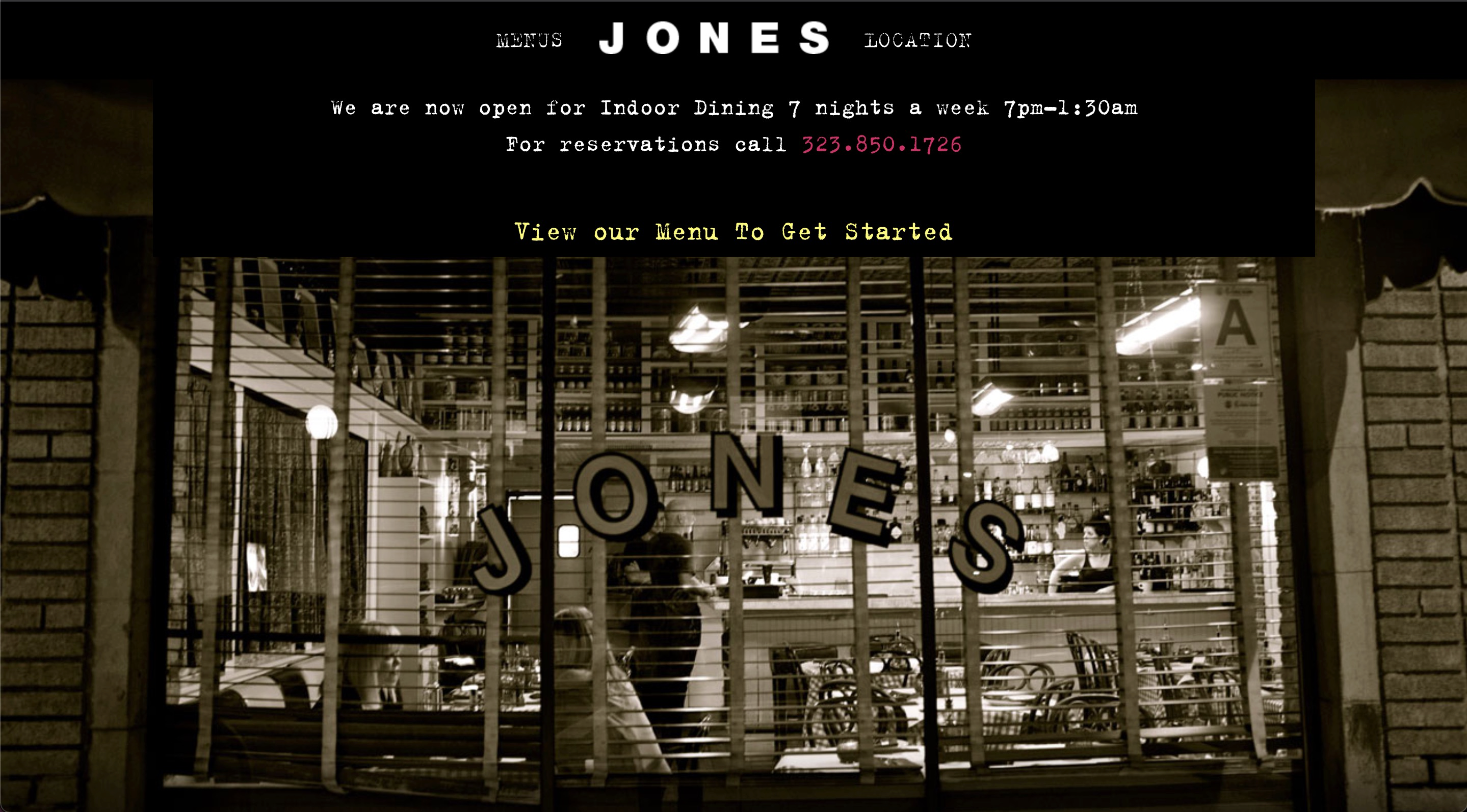 Jones Hollywood Website